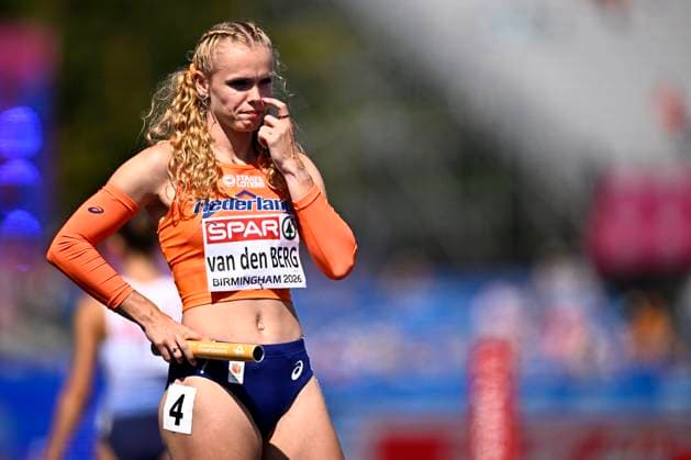 European Athletics Championships Birmingham 2026 - day 6 BIRMINGHAM, ENGLAND - AUGUST 15 : Van Den Berg Isabel (NED) in action during the 4x100m on day 6 of the Birmingham 2026 European Athletics Championships on August 15, 2026 in Birmingham, England, 15 08 2026 Birmingham ENGLAND  Copyright: xTomasxSiskx