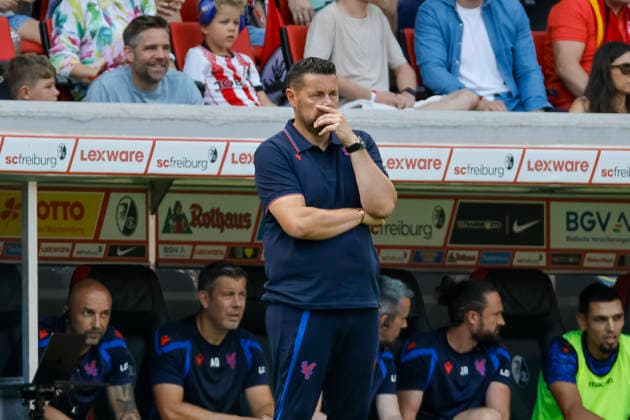 Pierre Sage (Crystal Palace, Trainer) , Deutschland, Fussball, Testspiel, 2026 2027, SC Freiburg vs. Crystal Palace, 15.08.2026, Freiburg im Breisgau Europa-Park Stadion Deutschland *** Pierre Sage, Crystal Palace, Coach, Germany, Soccer, Friendly Match, 2026–2027, SC Freiburg vs. Crystal Palace, August 15, 2026, Freiburg im Breisgau, Europa-Park Stadium, Germany Copyright: xGrantxHubbsx