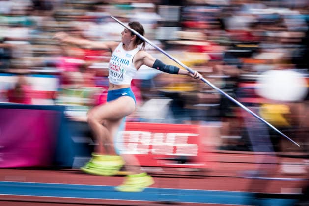 European Athletics Championships took place in Birmingham, Britain, on August 15, 2026. Women s Heptathlon - Javelin throw. Adela Tkacova from Czech Republic. (CTKxPhoto JaroslavxSvoboda) CTKPhotoP2026081503283  CTKPhotoP2026081503283