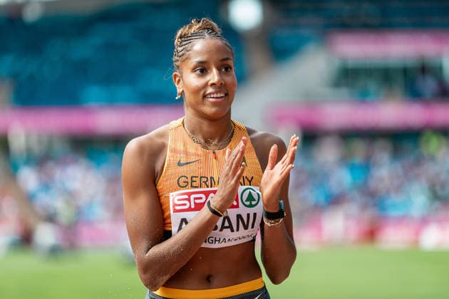 Mikaelle Assani (Karlsruher SC, Weitsprung Frauen), GBR, Leichtathletik, Athletics, European Athletics Championships 2026, Leichtathletik Europameisterschaft 2026, Birmingham 2026, 15.08.2026, GBR, Leichtathletik, Athletics, European Athletics Championships 2026, Leichtathletik Europameisterschaft 2026, Birmingham 2026, 15.08.2026 Birmingham *** Mikaelle Assani, Karlsruher SC, Women s Long Jump, GBR, Track and Field, Athletics, 2026 European Athletics Championships, 2026 European Track and Field Championships, Birmingham 2026, August 15, 2026, GBR, Track and Field, Athletics, 2026 European Athletics Championships, 2026 European Track and Field Championships, Birmingham 2026, August 15, 2026, Birmingham Copyright: xStefanxMayerx EP_SMR