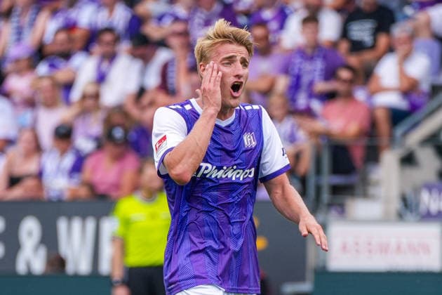 Fridolin Wagner (VfL Osnabrück, 26) Emotionen, Deutschland: Fussball, 2. Bundesliga, Saison 2026 27, 2. Spieltag, 15.08.2026, VfL Osnabrück vs 1. FC Magdeburg, Stadion Bremer Brücke (Osnabrück, Niedersachsen) *** Fridolin Wagner, VfL Osnabrück, 26 Emotions, German Soccer, 2. Bundesliga, 2026–27 Season, Matchday 2, August 15, 2026, VfL Osnabrück vs. 1. FC Magdeburg, Bremer Brücke Stadium, Osnabrück, Lower Saxony Copyright: xLeonxFrickx