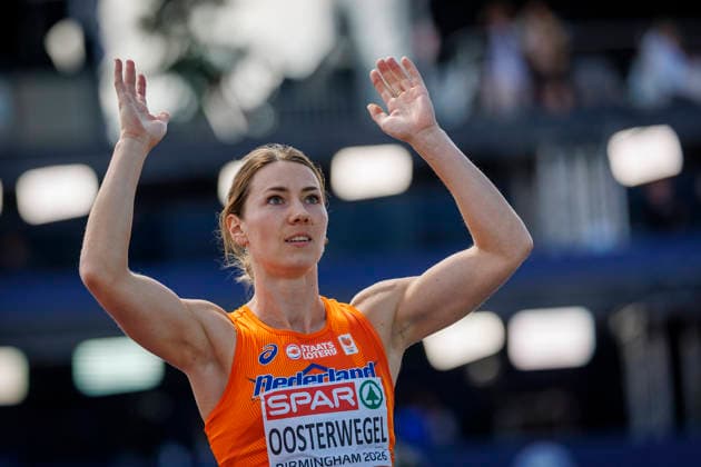BIRMINGHAM, GREAT BRITAIN - AUGUST 15, 2026: Emma OOSTERWEGEL (NED Netherlands) competing in the javelin throw of the heptathlon during the European Athletics Championships at Alexander Stadium on August 15, 2026 in Birmingham, Great Britain. Great Britain Copyright: xAxelxKohringx