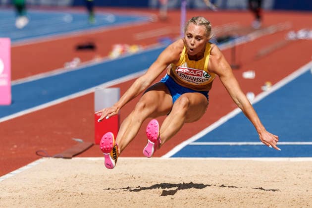 BIRMINGHAM, GREAT BRITAIN - AUGUST 15, 2026: Tilde JOHANSSON (SWE Sweden) competing in the long jump qualification during the European Athletics Championships at Alexander Stadium on August 15, 2026 in Birmingham, Great Britain. Great Britain Copyright: xAxelxKohringx