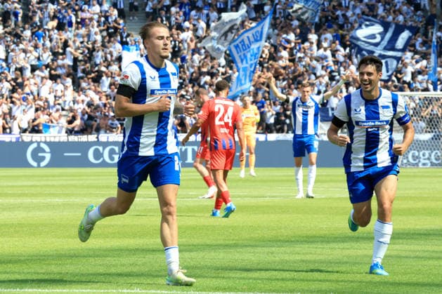 15.08.2026, DEU GER, Fussball , 2.Fussballbundesliga 2026 2027 (im Ligabetrieb zusätzlich: Spieltag, Saison 20xx 20xx), Berliner Olympiastadion, Hertha BSC vs. 1. FC Heidenheim 1846 2:0 durch Marten Winkler (Hertha BSC Berlin 22), Brekalo (Hertha BSC Berlin 7) 2. Liga: DFB DFL regulations prohibit any use of photographs as image sequences and or quasi-video) Berlin Berliner Olympiastadion Berlin Deutschland *** August 15, 2026, Germany, Soccer, 2026–2027 Bundesliga 2, additional matchday during the regular season, 20xx–20xx season, Berlin Olympic Stadium, Hertha BSC vs. 1. FC Heidenheim 1846, 2–0 (goal by Marten Winkler), Hertha BSC Berlin 22, Brekalo, Hertha BSC Berlin 7–2. DFB and DFL regulations prohibit any use of photographs as image sequences and or quasi-video. Berlin, Berlin Olympic Stadium, Berlin, Germany Copyright: xNordphotox xEnglerx