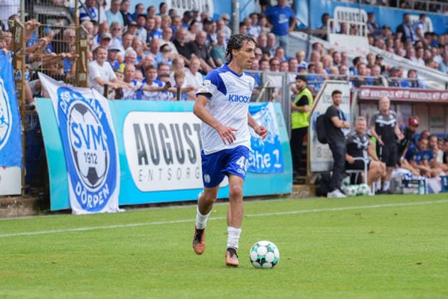 Deutschland: Fussball, 3. Liga, 2. Spieltag, Hänsch-Arena, SV Meppem vs. SG Sonnenhof-Großaspach: Niclas Nadj (SV Meppen, 40) *** German Soccer, 3rd Division, Matchday 2, Hänsch Arena, SV Meppen vs. SG Sonnenhof Großaspach Niclas Nadj, SV Meppen, 40 Copyright: xMichelxWittex