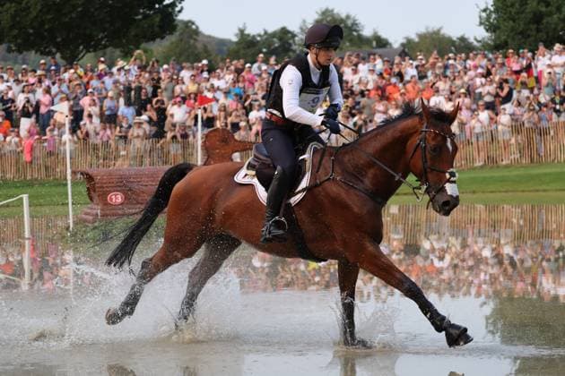 Libussa Lübbeke (GER, Deutschland, Germany) mit Pferd Caramia FRH , Vielseitigkeit Geländeritt, FEI Eventing World Championship, WM, Weltmeisterschaft , DHL-Preis, Einzel Mannschaft, Geländeprüfung, Gelände, Cross Country , AACHEN - FEI World Championships 2026, Weltfest des Pferdesports, Reitsport Weltmeisterschaft 2026, Aachen 2026, Welcome Home 2026, Aachener Soers, 11. bis 23. August 2026, Reitsport, 15.08.2026, Aachen Aachener Soers Deutschland *** Libussa Lübbeke GER, Germany, riding Caramia FRH, Eventing Cross-Country, FEI Eventing World Championship, DHL Prize, Individual and Team, Cross-Country, Cross-Country, AACHEN FEI World Championships 2026, World Equestrian Festival, 2026 World Equestrian Championships, Aachen 2026, Welcome Home 2026, Aachen Soers, August 11–23, 2026, Equestrian Sports, August 15, 2026, Aachen Soers, Germany