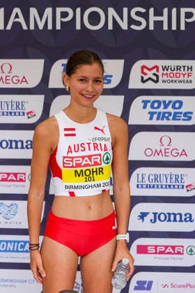 ATHLETICS - European Athletics Championships BIRMINGHAM,ENGLAND,15.AUG.26 - ATHLETICS - European Athletics Championships, walking, half marathon women. Image shows Theresia Emma Mohr (AUT)  GEPAxpictures xRanjithxKumar