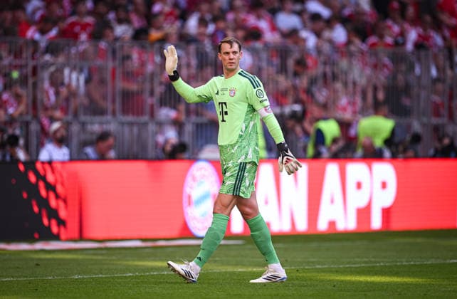 Fussball 1. Bundesliga 2026 2027 15.08.2026 Telekom Cup 2026 FC Bayern Muenchen - RB Leipzig Torwart Manuel Neuer (FC Bayern Muenchen) *** Soccer, Bundesliga 1, 2026–2027, August 15, 2026, Telekom Cup 2026, FC Bayern Munich, RB Leipzig, Goalkeeper Manuel Neuer, FC Bayern Munich