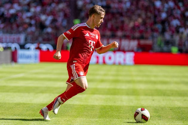 Tim Binder 46 (FC Bayern Muenchen), FC Bayern Muenchen - RB Leipzig, Fussball, Telekom Cup, Freundschaftsspiel, 15.08.2026 DFB regulations prohibit any use of photographs as image sequences and or quasi-video Muenchen Bayern Deutschland *** Tim Binder 46 FC Bayern Munich, FC Bayern Munich vs. RB Leipzig, soccer, Telekom Cup, friendly match, August 15, 2026. DFB regulations prohibit any use of photographs as image sequences and or quasi-video. Munich, Bayern, Germany Copyright: xkolbert-press UlrichxGamelx