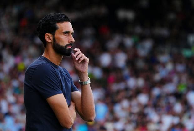 Fulham Manager Alvaro Arbeloa Fulham v Stuttgart, Pre Season Friendly, Football, Craven Cottage, London, UK - 15 Aug 2026London Craven Cottage United Kingdom EDITORIAL USE ONLY No use with unauthorised audio, video, data, fixture lists, club league logos or live services. Online in-match use limited to 120 images, no video emulation. No use in betting, games or single club league player publications.  Copyright: xJavierxGarcia Shutterstockx 17070137ae