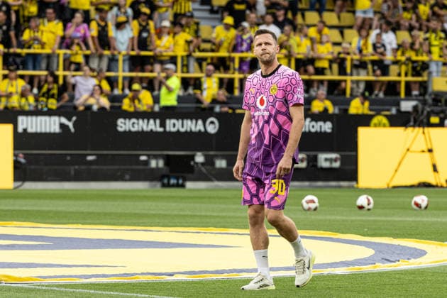 Regionalliga West: Borussia Dortmund II - 1.FC Köln II, 07.08.2026 Patrick Drewes (Borussia Dortmund, 30) bei der offiziellen Vorstellung der Kader für die Saison 2026 27. Regionalliga West: Borussia Dortmund II - 1.FC Köln II, Rote Erde, Dortmund; 07.08.2026 DFB regulations prohibit any use of photographs as image sequences and or quasi video. *** Regionalliga West: Borussia Dortmund II 1, 1 FC Köln II, August 7, 2026. Patrick Drewes of Borussia Dortmund, age 30, at the official presentation of the rosters for the 2026–27 season. Regionalliga West: Borussia Dortmund II 1, 1 FC Köln II, Rote Erde, Dortmund, August 7, 2026 DFB regulations prohibit any use of photographs as image sequences and or quasi-video Copyright: xBEAUTIFULxSPORTS Buriakovx