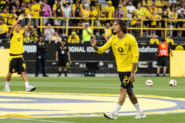 Regionalliga West: Borussia Dortmund II - 1.FC Köln II, 07.08.2026 Fabio Silva (Borussia Dortmund, 21) bei der offiziellen Vorstellung der Kader für die Saison 2026 27. Regionalliga West: Borussia Dortmund II - 1.FC Köln II, Rote Erde, Dortmund; 07.08.2026 DFB regulations prohibit any use of photographs as image sequences and or quasi video. *** Regionalliga West: Borussia Dortmund II vs. 1. FC Köln II, August 7, 2026. Fabio Silva of Borussia Dortmund, age 21, at the official presentation of the rosters for the 2026–27 season. Regionalliga West: Borussia Dortmund II vs. 1. FC Köln II, Rote Erde, Dortmund, August 7, 2026 DFB regulations prohibit any use of photographs as image sequences and or quasi-video Copyright: xBEAUTIFULxSPORTS Buriakovx