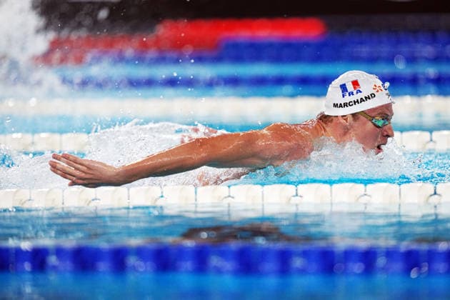 Leon Marchand from Italy at the Swimming European Aquatics Championships Paris 2026, Paris, August 15, 2026 .  Copyright: xGianxMattiaxD Alberto LaPressex