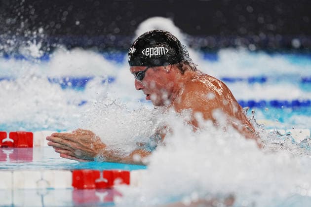 NicolÃ² Martinenghi from Italy at the Swimming European Aquatics Championships Paris 2026, Paris, August 15, 2026 .  Copyright: xGianxMattiaxD Alberto LaPressex