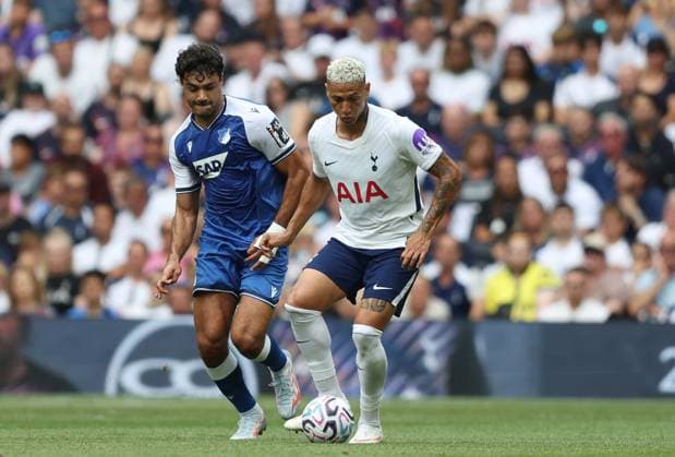 Pre Season Friendly - Tottenham Hotspur v TSG 1899 Hoffenheim LONDON, ENGLAND, AUGUST 15: Richarlison of Tottenham Hotspur during the Pre Season Friendly match between Tottenham Hotspur v TSG 1899 Hoffenheim at Tottenham Hotspur Stadium, London on 15 August. (Photo by Daniel Weir) London Tottenham Hotspur Stadium United Kingdom Copyright: xDanielxWeir SportsxPressxPhotox Sportspressphoto_SPR207064