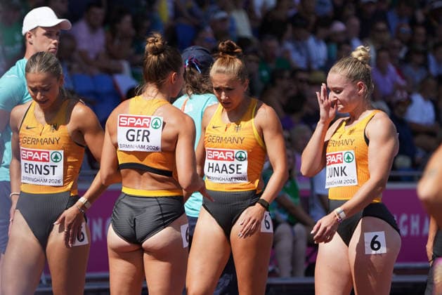 Birmingham , Leichtathletik, Athletics, Track and Field, EAA, Leichtathletik EM Birmingham 2026 European Championships birmingham 2026 , 10.08-17.08.2026, Alexander Stadium Birmingham, Grossbritannien 4x100m Relay frauen , 4x100m Staffel jolina ernst, gina lückenkemper, rebekka kemper, sophie junk Deutschland, Germany, GER , Copyright Gladys Chai von der Laage *** Birmingham, Track and Field, Athletics, EAA, 2026 European Athletics Championships in Birmingham, August 10–17, 2026, Alexander Stadium, Birmingham, United Kingdom, Women’s 4x100m Relay, 4x100m Relay: Jolina Ernst, Gina Lückenkemper, Rebekka Kemper, Sophie Junk, Germany, GER, Copyright Gladys Chai von der Laage
