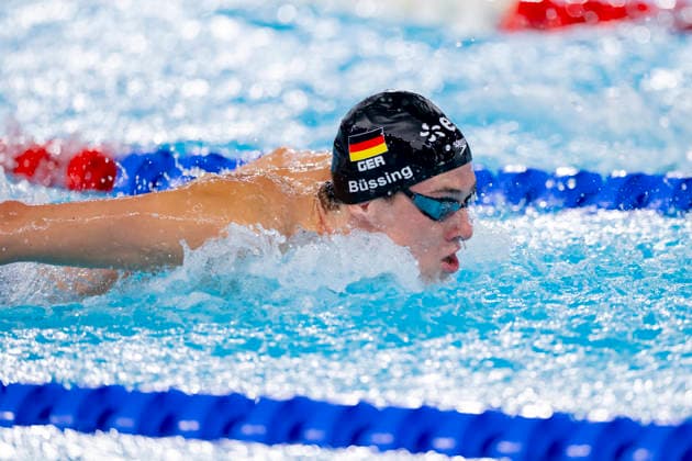 France, Paris, Centre Aquatique Olympique Metropole du Grand Paris, 15.08.2026, European Aquatics Championships, Day 16 - Morning Session, Cedric Buessing, SG Essen, Germany, Photo by Eibner Pressefoto Tino Henschel European Aquatics Championships, Day 16 - Morning Session Paris *** France, Paris, Centre Aquatique Olympique Metropole du Grand Paris, August 15, 2026, European Aquatics Championships, Day 16 Morning Session, Cedric Buessing, SG Essen, Germany, Photo by Eibner Pressefoto Tino Henschel European Aquatics Championships, Day 16 Morning Session Paris Copyright: xEibnerxPressefotox