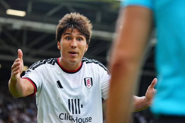 Gonzalo Garcia of Fulham Fulham v Stuttgart, Pre Season Friendly, Football, Craven Cottage, London, UK - 15 Aug 2026London Craven Cottage United Kingdom EDITORIAL USE ONLY No use with unauthorised audio, video, data, fixture lists, club league logos or live services. Online in-match use limited to 120 images, no video emulation. No use in betting, games or single club league player publications.  Copyright: xJavierxGarcia Shutterstockx 17070137bc