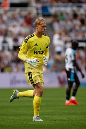 Newcastle United v Bayer 04 Leverkusen, Pre-Season Friendly Lukas Hornicek of Newcastle United during the Newcastle United v Bayer 04 Leverkusen at St. James Park, Newcastle Upon Tyne, England on 15 August 2026 Credit: Craig Cowan Every Second Media Editorial use only. All images are copyright Every Second Media Limited. No images may be reproduced without prior permission. Copyright: xIMAGO EveryxSecondxMediax ESM-2094-0111 CraigxCowanx xEveryxSecondxMediax