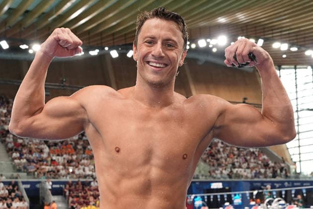 gold medal NicolÃ² Martinenghi from Italy Men s 50m Breaststroke Final at the Swimming European Aquatics Championships Paris 2026, Paris, August 15, 2026 .  Copyright: xGianxMattiaxD Alberto LaPressex