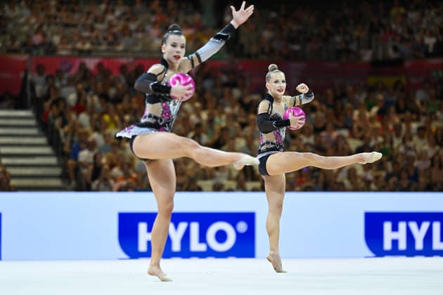 Anja Kosan (Deutschland) Weltmeisterschaften Rhythmische Sportgymnastik - Mehrkampf Gruppe, 15.08.2026 Weltmeisterschaften Rhythmische Sportgymnastik - Mehrkampf Gruppe, 15.08.2026, Frankfurt *** Anja Kosan, Germany, Rhythmic Gymnastics World Championships, Group All-Around, August 15, 2026, Rhythmic Gymnastics World Championships, Group All-Around, August 15, 2026, Frankfurt Copyright: xEibner-Pressefoto xHoepnerx EP_PHR