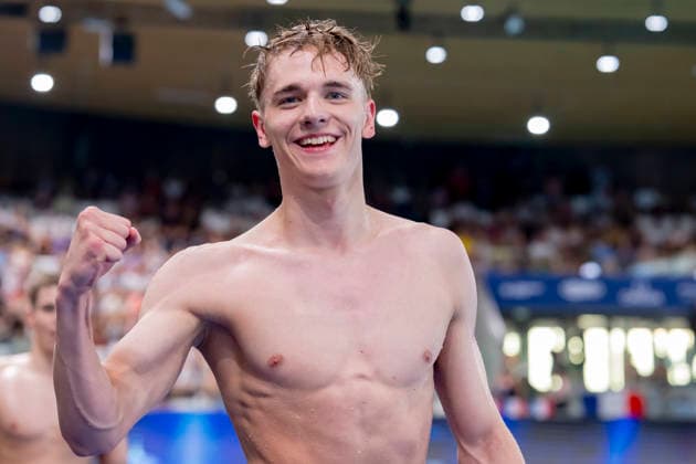 Swimming, European Championships in Paris, Men’s 1,500m freestyle, European champion Johannes Liebmann sets a world record