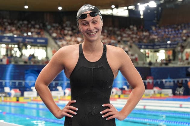 Anita Gastaldi silver medal Women s 200m Individual Medley Final from Italy at the Swimming European Aquatics Championships Paris 2026, Paris, August 15, 2026 .  Copyright: xGianxMattiaxD Alberto LaPressex