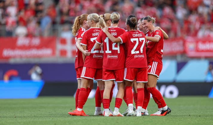 GER, Ingolstadt, Bayern München vs VfL Wolfsburg, DFB, Google Pixel Supercup der Frauen, Fussball, Spielzeit 2026 2027, Audi-Sportpark, Finale im Bild: Jovana DamnjanoviÄ‡ (FC Bayern München Frauen 9), erzielt das 1:0, Tor, Jubel und Freude, Emotionen DFB DFL REGULATIONS PROHIBIT ANY USE OF PHOTOGRAPHS AS IMAGE SEQUENCES AND OR QUASI-VIDEO, 15.08.2026 *** GER, Ingolstadt, Bayern Munich vs. VfL Wolfsburg, DFB, Google Pixel Women s Super Cup, soccer, 2026–2027 season, Audi Sportpark, Final photo: Jovana Damnjanovic FC Bayern Munich Women 9, scores the 1-0 goal, celebration and joy, emotions. DFB and DFL regulations prohibit any use of photographs as image sequences and or quasi-video. August 15, 2026 Copyright: HMBxMedia HendrikxHamelau