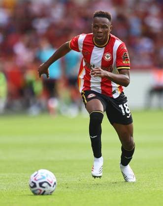 Mamadou Sangare of Brentford Brentford v Eintracht Frankfurt, Pre Season Friendly, Football, Gtech Community Stadium, London, UK - 15 Aug 2026London Gtech Community Stadium United Kingdom EDITORIAL USE ONLY No use with unauthorised audio, video, data, fixture lists, club league logos or live services. Online in-match use limited to 120 images, no video emulation. No use in betting, games or single club league player publications.  Copyright: xMichaelxZemanek Shutterstockx 17070130by