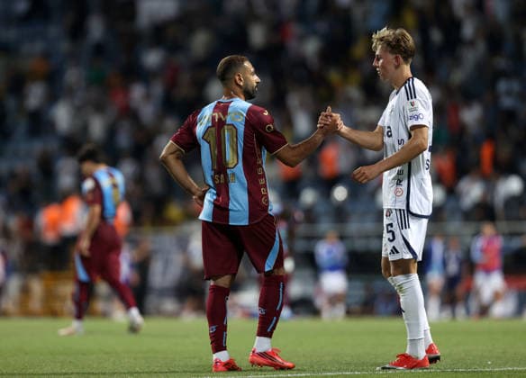 Kasimpasa v Trabzonspor - Turkish Super Lig ISTANBUL, TURKIYE - AUGUST 15: Mohamed Salah of Trabzonspor is seen after Turkish Super Lig week 1 football match between Kasimpasa and Trabzonspor at Recep Tayyip Erdogan Stadium in Istanbul, Turkiye on August 15, 2026. Ali Atmaca Anadolu Istanbul Turkey. Editorial use only. Please get in touch for any other usage.  Copyright: x2026xAnadoluxAlixAtmacax