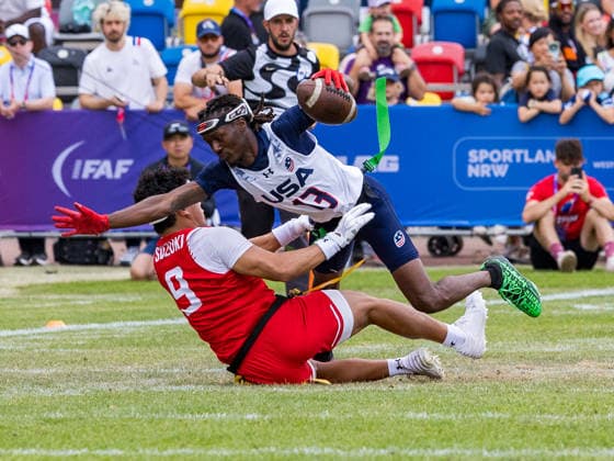 IFAF Flag Football World Cup in Düsseldorf, Men’s, Japan v USA