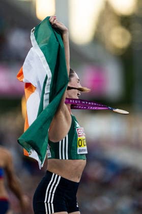 260815 Kate O™Connor of Ireland celebrates after women s heptathlon 800 meter during day 6 of the 2026 European Athletics Championships on August 15, 2026 in Birmingham. Photo: Mathias Bergeld BILDBYRAN kod MB MT1071 friidrott athletics friidrett friidrotts-em em friidretts-em 2026 european athletics championships day 6 bbeng *** August 15, 2026: Kate O’Connor of Ireland celebrates after the women’s heptathlon 800-meter race on Day 6 of the 2026 European Athletics Championships on August 15, 2026 in Birmingham. Photo by Mathias Bergeld. BILDBYRAN code MB MT1071. track and field, athletics, friidrett, friidrotts EM, 2026 European Athletics Championships, Day 6, bbeng  Copyright: MATHIASxBERGELD BB260815MB100