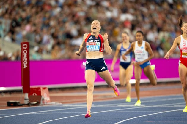 BIRMINGHAM, UNITED KINGDOM - AUGUST 15: Henriette Jaeger of Norway competes in the Women s 400m Final during the European Athletics Championships at Alexander Stadium on August 15, 2026 in Birmingham, United Kingdom. England United Kingdom Copyright: xBEAUTIFULxSPORTS TobiasxLacknerx