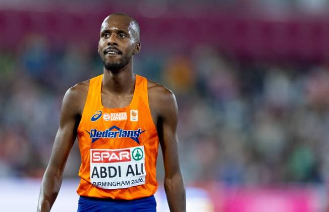 BIRMINGHAM - Mahadi Abdi Ali after the 10,000 meter final on the sixth day of the European Athletics Championships. IRIS VAN DEN BROEK ANP xVIxANPxSportx xxANPxIVx 565558814 originalFilename: 565558814.jpg