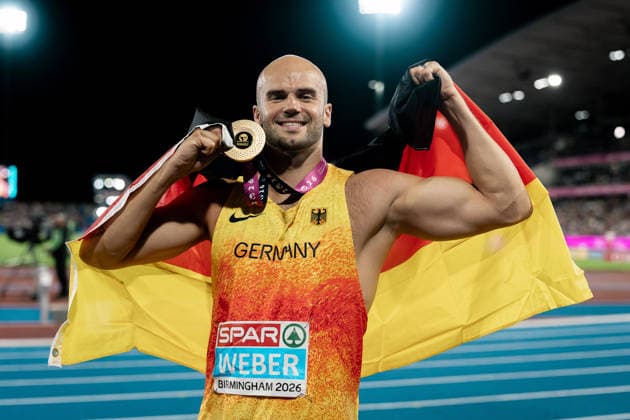 Julian Weber (USC Mainz, Speerwurf Maenner), GBR, Leichtathletik, Athletics, European Athletics Championships 2026, Leichtathletik Europameisterschaft 2026, Birmingham 2026, 09.08.2026, GBR, Leichtathletik, Athletics, European Athletics Championships 2026, Leichtathletik Europameisterschaft 2026, Birmingham 2026, 09.08.2026 Birmingham *** Julian Weber, USC Mainz, Men s Javelin Throw, GBR, Track and Field, Athletics, 2026 European Athletics Championships, 2026 European Track and Field Championships, Birmingham 2026, August 9, 2026, GBR, Track and Field, Athletics, 2026 European Athletics Championships, 2026 European Track and Field Championships, Birmingham 2026, August 9, 2026, Birmingham Copyright: xStefanxMayerx EP_SMR