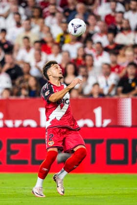 August 15, 2026, Sevilla, Sevilla, Spain: Andrei Ratiu of Rayo Vallecano in action during the Spanish league, LaLiga EA Sports, football match played between Sevilla FC and Rayo Vallecano at Ramon Sanchez-Pizjuan stadium on August 15, 2026, in Sevilla, Spain. Sevilla FC V Rayo Vallecano - LaLiga EA Sports  - ZUMAa181 20260815_zaa_a181_061 Copyright: xJoaquinxCorcherox