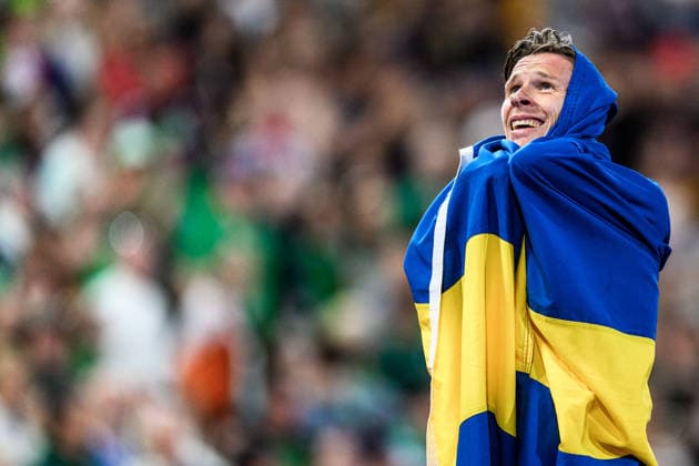 260815 Andreas Almgren of Sweden celebrates first place in men s 10 000 meter final during day 6 of the 2026 European Athletics Championships on August 15, 2026 in Birmingham. Photo: Mathias Bergeld BILDBYRAN kod MB MT1071 friidrott athletics friidrett friidrotts-em em friidretts-em 2026 european athletics championships day 6 bbeng jubel sweden sverige *** August 15, 2026: Andreas Almgren of Sweden celebrates winning first place in the men’s 10,000-meter final on Day 6 of the 2026 European Athletics Championships on August 15, 2026 in Birmingham. Photo by Mathias Bergeld, BILDBYRAN, code MB MT1071. track and field, athletics, friidrett, friidrotts EM, 2026 European Athletics Championships, Day 6, BBENG, celebration, Sweden, Sverige  Copyright: MATHIASxBERGELD BB260815MB167