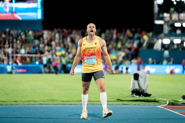 Julian Weber (USC Mainz, Speerwurf Maenner), GBR, Leichtathletik, Athletics, European Athletics Championships 2026, Leichtathletik Europameisterschaft 2026, Birmingham 2026, 09.08.2026, GBR, Leichtathletik, Athletics, European Athletics Championships 2026, Leichtathletik Europameisterschaft 2026, Birmingham 2026, 09.08.2026 Birmingham *** Julian Weber, USC Mainz, Men s Javelin Throw, GBR, Track and Field, Athletics, 2026 European Athletics Championships, 2026 European Track and Field Championships, Birmingham 2026, August 9, 2026, GBR, Track and Field, Athletics, 2026 European Athletics Championships, 2026 European Track and Field Championships, Birmingham 2026, August 9, 2026, Birmingham Copyright: xStefanxMayerx EP_SMR