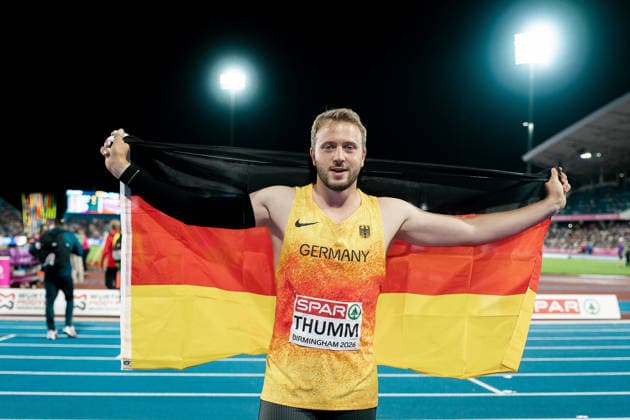 Nick Thumm (VfB Stuttgart, Speerwurf Maenner), GBR, Leichtathletik, Athletics, European Athletics Championships 2026, Leichtathletik Europameisterschaft 2026, Birmingham 2026, 09.08.2026, GBR, Leichtathletik, Athletics, European Athletics Championships 2026, Leichtathletik Europameisterschaft 2026, Birmingham 2026, 09.08.2026 Birmingham *** Nick Thumm, VfB Stuttgart, Men s Javelin Throw, GBR, Track and Field, Athletics, 2026 European Athletics Championships, 2026 European Track and Field Championships, Birmingham 2026, August 9, 2026, GBR, Track and Field, Athletics, 2026 European Athletics Championships, 2026 European Track and Field Championships, Birmingham 2026, August 9, 2026, Birmingham Copyright: xStefanxMayerx EP_SMR