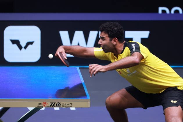 2026 WTT Europe Smash - Sweden - Main Draw - 15 August 2026 - Day 6 Omar Assar of Egypt plays against Darko Jorgic of Slovenia during the Men s Singles Quarterfinal at the 2026 Europe Smash at the Malmo Arena in Malmo, Sweden, on August 15, 2026. Malmo Sweden  Copyright: xRemyxGrosx originalFilename:gros-europesm260815_npO7W.jpg