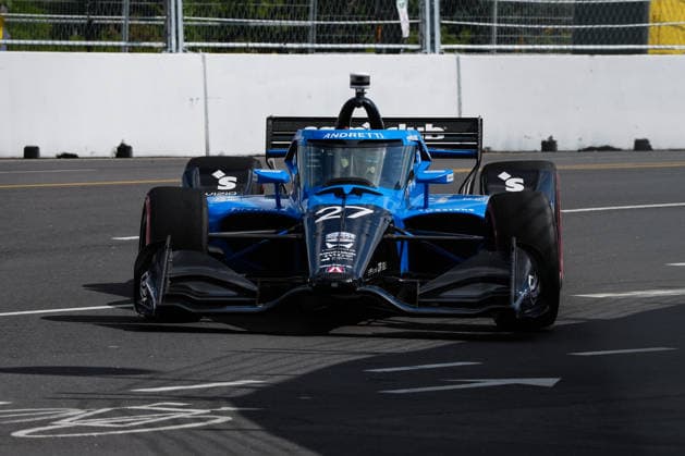 NTT IndyCar, Indy Car, IRL, USA Series Ontario Honda Dealers Indy At Markham - Day2 - Practice Kyle Kirkwood, driver of the 27 Andretti Global Honda, drives during practice for the NTT INDYCAR Series Ontario Honda Dealers Indy at Markham on August 15, 2026, in Markham, Ontario, Canada. Markham Ontario Canada  Copyright: xYuanxTianx originalFilename:tian-nttindyc260815_np8uK.jpg