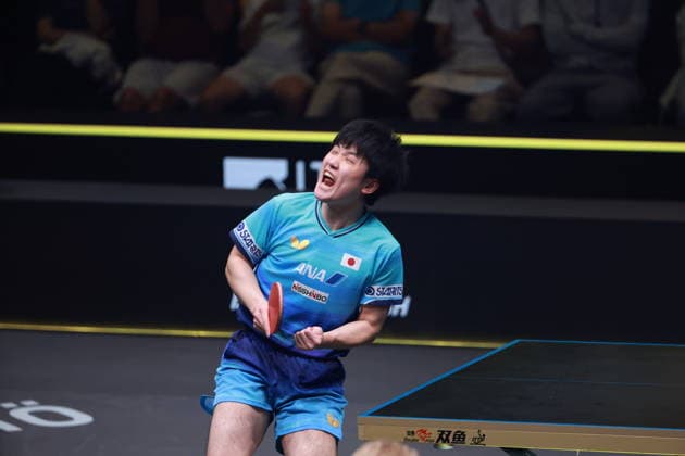 2026 WTT Europe Smash - Sweden - Main Draw - 15 August 2026 - Day 6 Tomokazu Harimoto of Japan plays against Alexis Lebrun of France during the Men s Singles Quarterfinal at the 2026 Europe Smash at the Malmo Arena in Malmo, Sweden, on August 15, 2026. Malmo Sweden  Copyright: xRemyxGrosx originalFilename:gros-europesm260815_npKVl.jpg