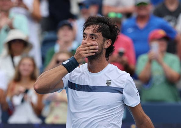 August 15, 2026, Mason, Ohio, USA: THIAGO AGUSTIN TIRANTE of Argentina after the match against N. Djokovic of Serbia in the second round of tennis tournament WTA, Tennis Damen 1000 Cincinnati Open in Mason, USA. Tirante won 2:6, 6:4, 6:4. Mason USA - ZUMAc278 20260815_zsp_c278_019 Copyright: xMarcinxCholewinskix