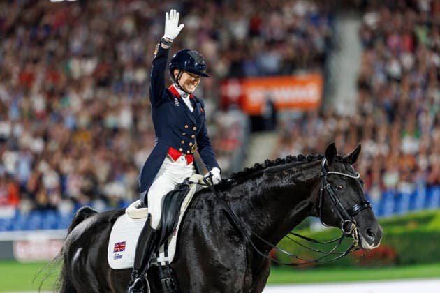 Equestrian sports, World Championships in Aachen, dressage, Charlotte Fry is world champion