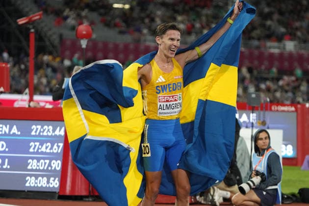 Birmingham , Leichtathletik, Athletics, Track and Field, EAA, Leichtathletik EM Birmingham 2026 European Championships birmingham 2026 , 10.08-17.08.2026, Alexander Stadium Birmingham, Grossbritannien , , 10000m Final, Andreas Almgren Schweden Sweden Copyright Gladys Chai von der Laage *** Birmingham, Track and Field, Athletics, EAA, 2026 European Athletics Championships in Birmingham, August 10–17, 2026, Alexander Stadium, Birmingham, Great Britain, , 10,000m Final, Andreas Almgren, Sweden, Copyright Gladys Chai von der Laage