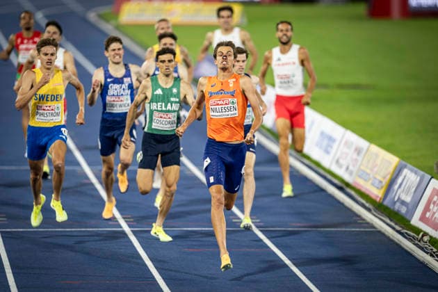 RECORD DATE NOT STATED 15th August 2026; Alexander Stadium, Birmingham, Midlands, England; 2026 European Athletics Championships, Day Six; Stefan Nillessen (NED) wins the mens 1500m GodfreyxPitt