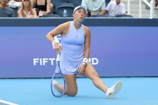 MASON, OHIO - AUGUST 15: Jessica Pegula of United States in action during day five of the Cincinnati Open at the Lindner Family Tennis Center on August 15, 2026 in Mason, Ohio.  Copyright: xShainaxBenhiyoun SPPx Sportspressphoto_SPR207893