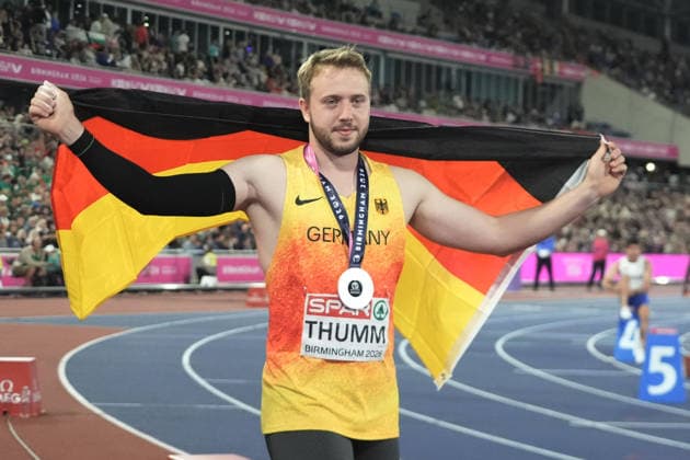 Birmingham , Leichtathletik, Athletics, Track and Field, EAA, Leichtathletik EM Birmingham 2026 European Championships birmingham 2026 , 10.08-17.08.2026, Alexander Stadium Birmingham, Grossbritannien , Speerwurf Männer, Javelin throw Men Finale NIck Thumm Deutschand Germany GER Copyright Gladys Chai von der Laage *** Birmingham, Track and Field, Athletics, EAA, 2026 European Athletics Championships in Birmingham, August 10–17, 2026, Alexander Stadium, Birmingham, United Kingdom, Men’s Javelin Throw, Javelin Throw Men’s Final, Nick Thumm, Germany (GER), Copyright Gladys Chai von der Laage