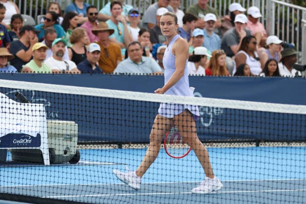MASON, OHIO - AUGUST 15: Maria Sakkari of Greece is seen during day five of the Cincinnati Open at the Lindner Family Tennis Center on August 15, 2026 in Mason, Ohio.  Copyright: xShainaxBenhiyoun SPPx Sportspressphoto_SPR208051
