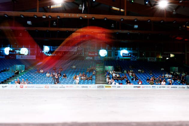 World Freestyle Skateboarding Championships - Men Pro Qualifiers 2026. Germany - Kassel, 15.08.2026 Daniel Popescu from Romania shows trick (long exposure) during the competition in the Men professional Qualifiers at the World Freestyle Skateboarding Championships 2026 in Kassel, Germany. According to the citys official website compete Riders from more than 30 nations at the international freestyle skateboarding event, combining technical tricks, creativity and individual style in the qualification rounds. Hesse